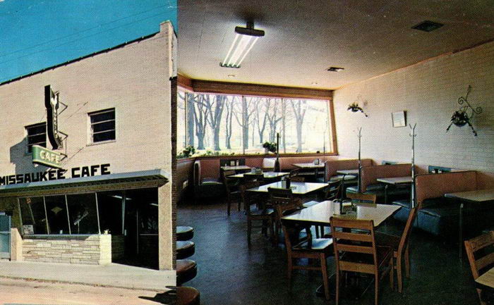 Missaukee Cafe - Old Postcard Photo (newer photo)